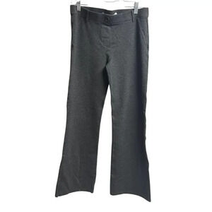 Betabrand Classic Dress Pant Yoga Pant Bootcut Dark Gray Medium